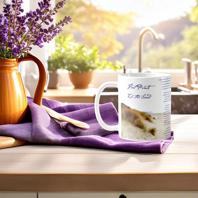 footprints in the sand coffee mug (Creator Uploaded)