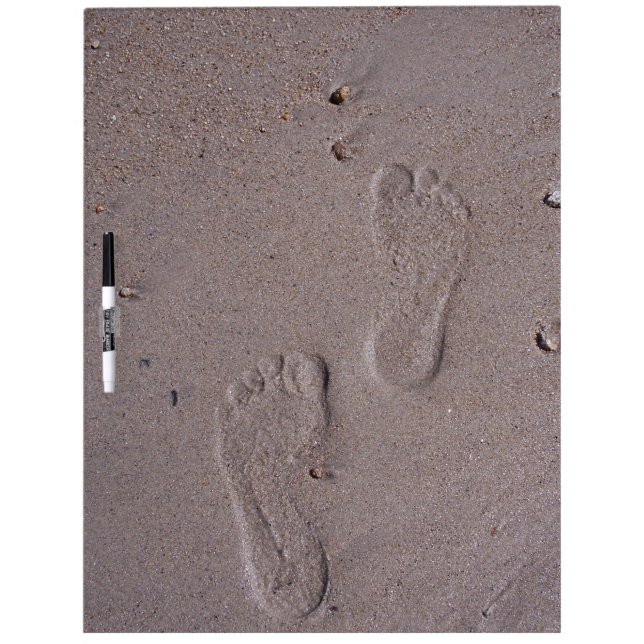 Footprints in the Sand Dry-Erase Board (Front)