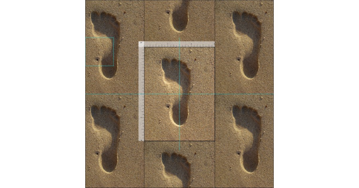 Footprints in the Sand Fabric Zazzle