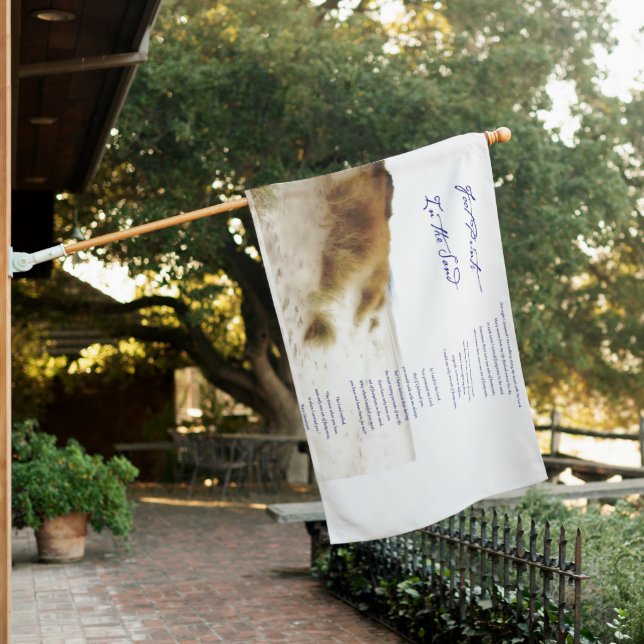 footprints in the sand house flag (In SItu)