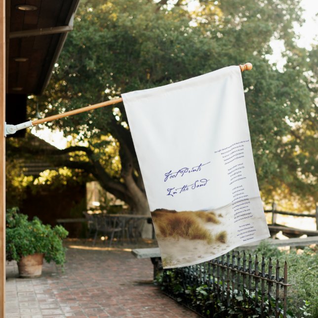 footprints in the sand house flag (In SItu)