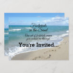 Footprints in the Sand Inspirational Christian Invitation