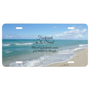 Footprints Sand Plates Zazzle