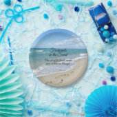 Footprints in the Sand Inspirational Christian Paper Plates (Party)