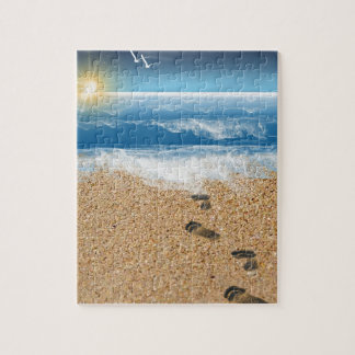 Footprints in the Sand Jigsaw Puzzle
