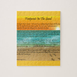 Footprints in the Sand Jigsaw Puzzle