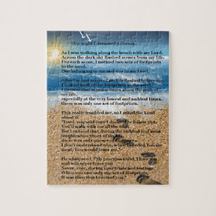 Footprints in the Sand Jigsaw Puzzle