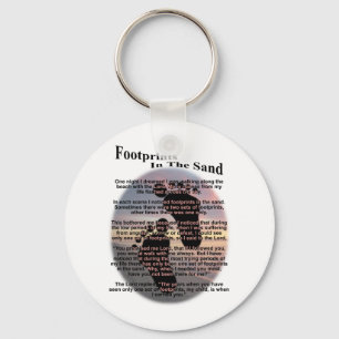Footprints in the Sand... Keychain