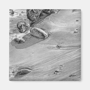 Footprints in the Sand Magnet