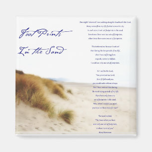 footprints in the sand magnet