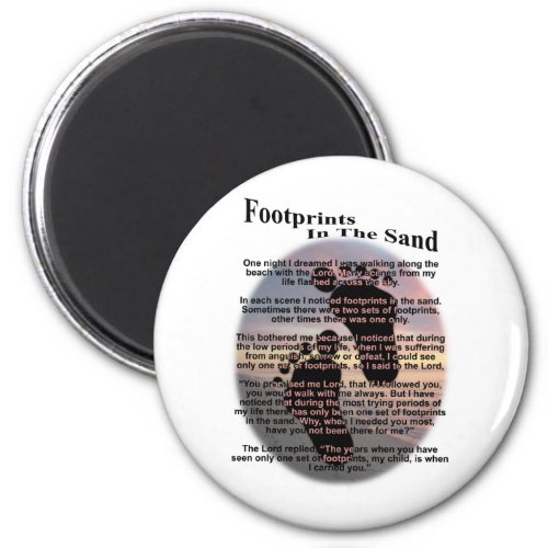 Footprints in the Sand Magnet