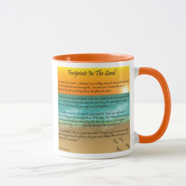 Footprints in the Sand Mug (Right)