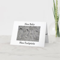 FOOTPRINTS IN THE SAND/NEW BABY CONGRATULATIONS