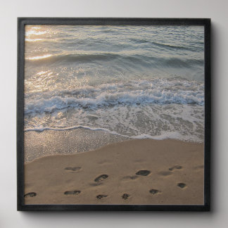 Footprints in the Sand Peel And Stick Photo Tile