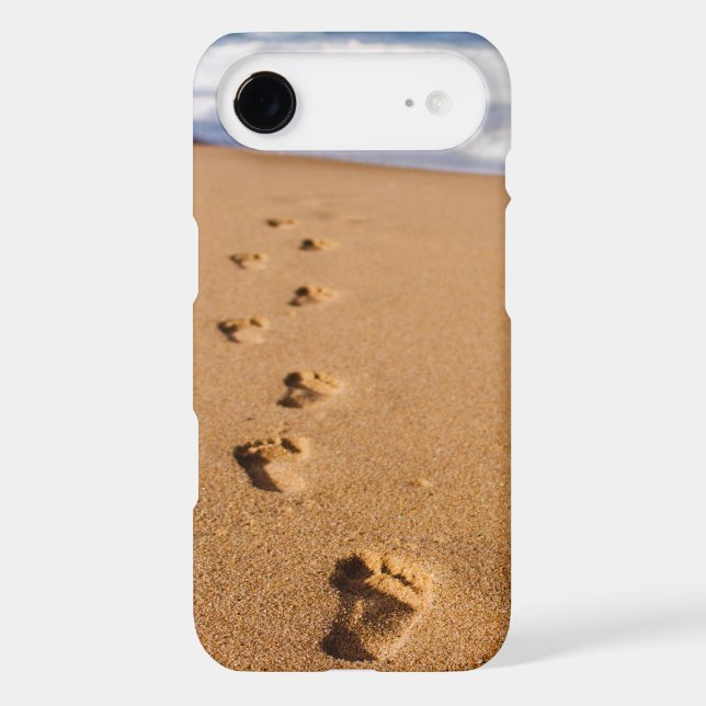 Footprints in the Sand Phone Case (Back)