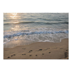 Footprints in the Sand Photo Print