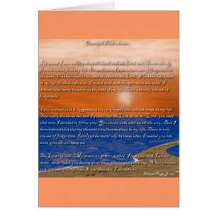 Footprints in the Sand Poem Cards