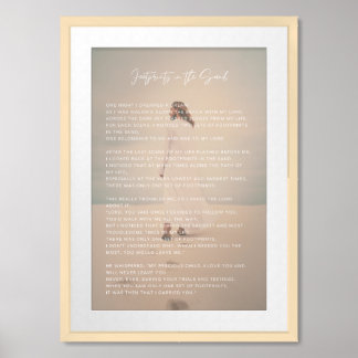 Footprints in the Sand Poem, Poster