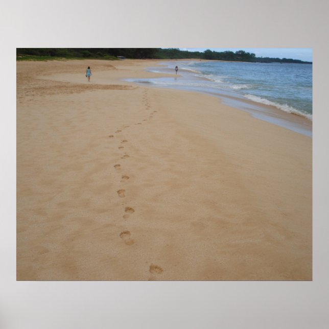 Footprints in the Sand Poster (Front)