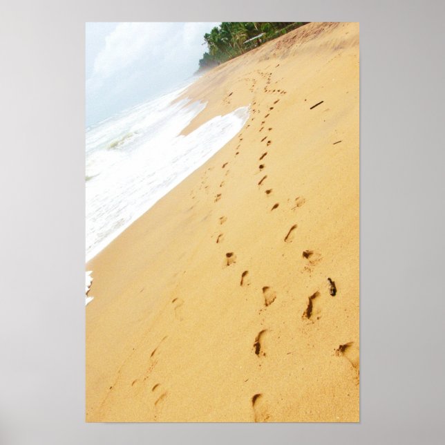 Footprints in the Sand Poster (Front)