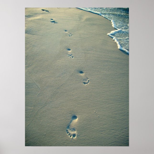 Footprints in the Sand Poster (Front)