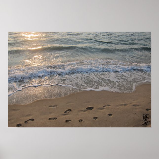Footprints in the Sand Poster (Front)