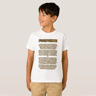 Footprints In The Sand Prayer Boy's T-Shirt