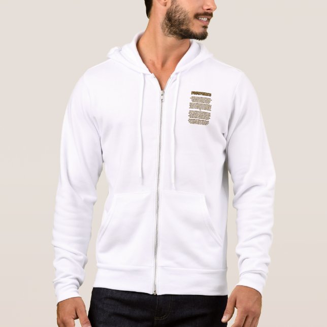 Footprints In The Sand Prayer Full-Zip Mens Hoodie (Front)