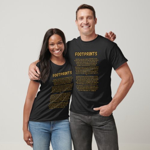 Footprints In The Sand Prayer Unisex T_Shirt