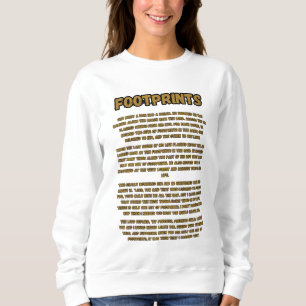 Footprints In The Sand Prayer Women's Sweatshirt