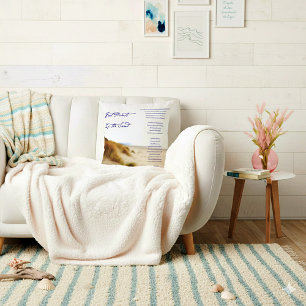 footprints in the sand throw pillow