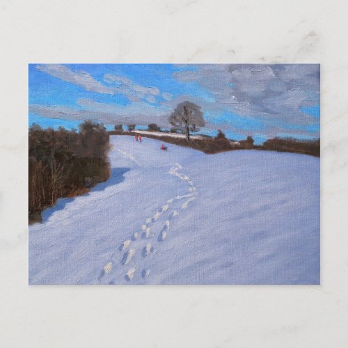 Footprints in the Snow 2009 Postcard