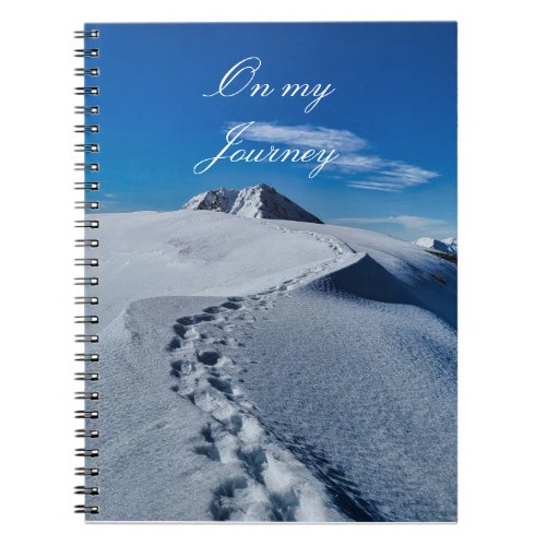 Footprints in the Snow Notebook
