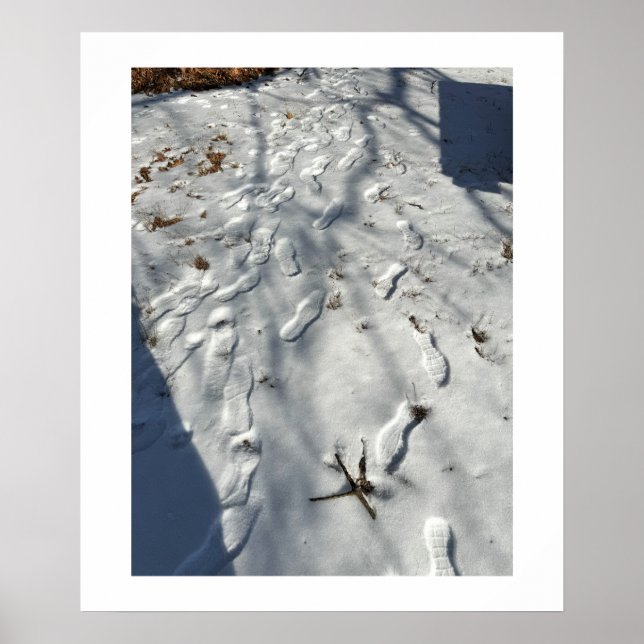 Footprints in the Snow Poster (Front)