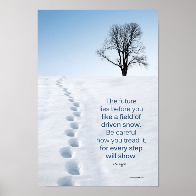 Footprints in the Snow Poster Art (Front)