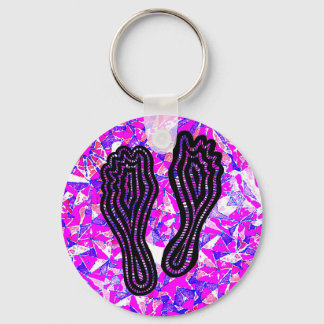 Footprints Keychain
