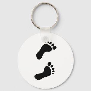 Footprints Keychain