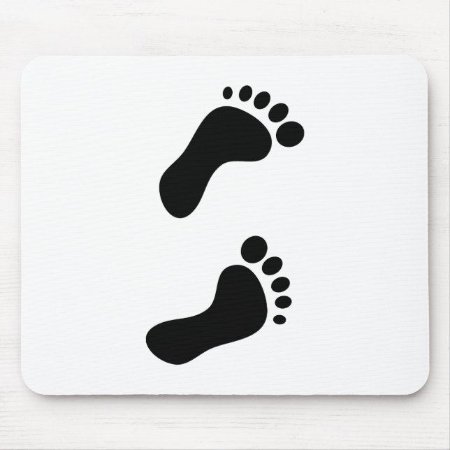 Footprints Mouse Pad (Front)