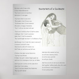 Footprints of a Soulmate Poster