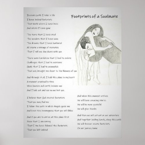 Footprints of a Soulmate Poster