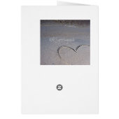 Footprints of the Heart (blue version) Cards (Back)