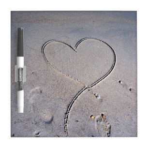 Footprints of the Heart Dry-Erase Board
