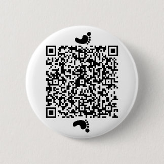 Footprints on Moon Pinback Button