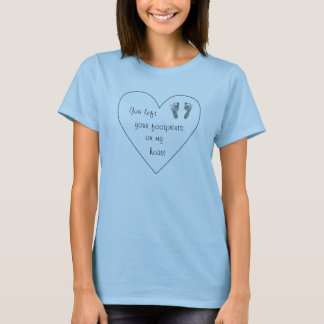 Footprints on my heart - Infant loss shirt