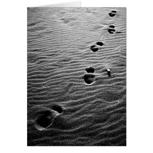 Footprints on the sand cards (Front)