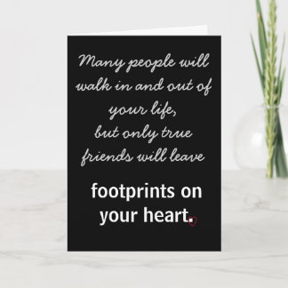 Footprints on your heart * Valentine's Day Holiday Card
