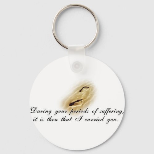 Footprints_poem Keychain