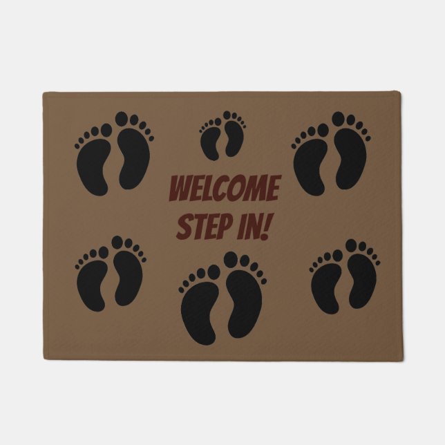 Footprints Welcome Mat (Front)