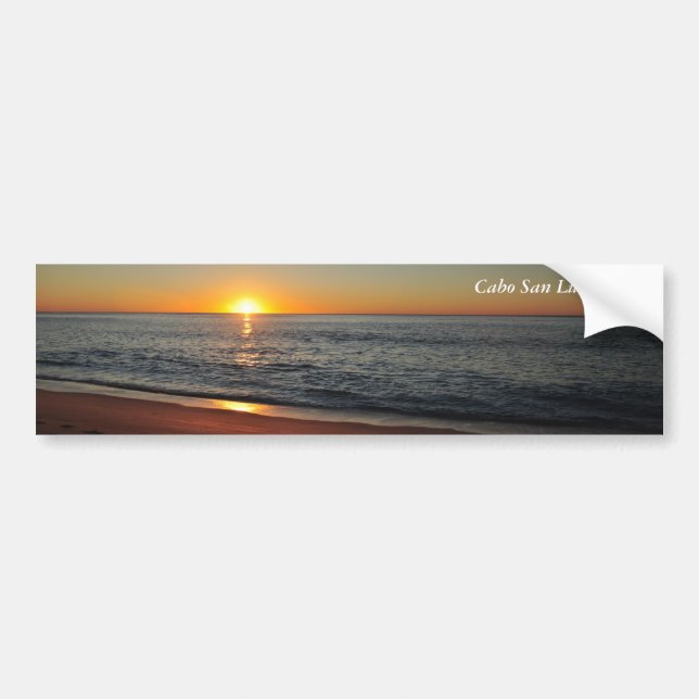 Footsteps by the Sunrise - Cabo Bumper Sticker (Front)