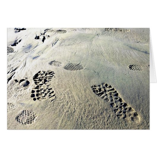 Footsteps in the Sand Cards (Front Horizontal)
